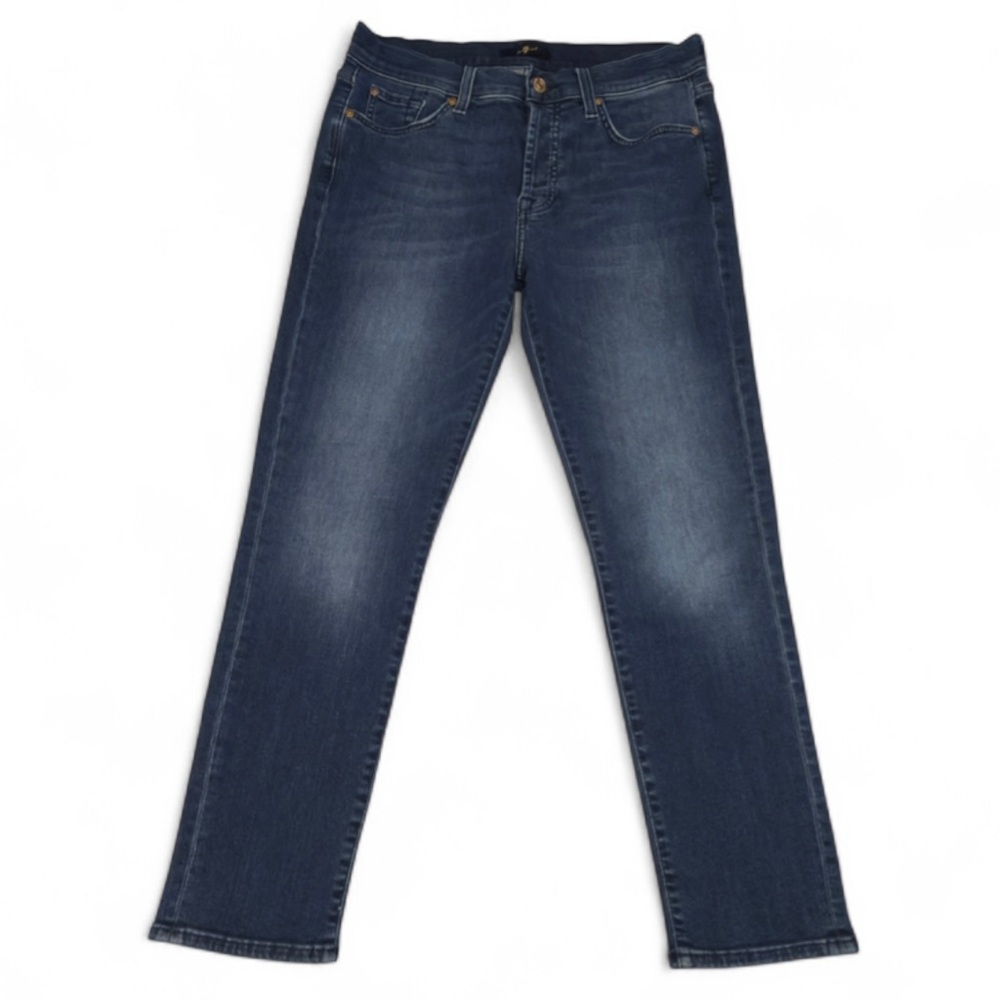 7 For All Mankind Med Wash Josefina Boyfriend Skinny Jeans